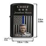 Unique Custom Gift For Police Officer - Personalized Police Officer Lighter