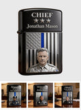 Unique Custom Gift For Police Officer - Personalized Police Officer Lighter