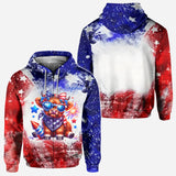 July 4th Highland Cow - Personalized Highland Cow All Over Shirt