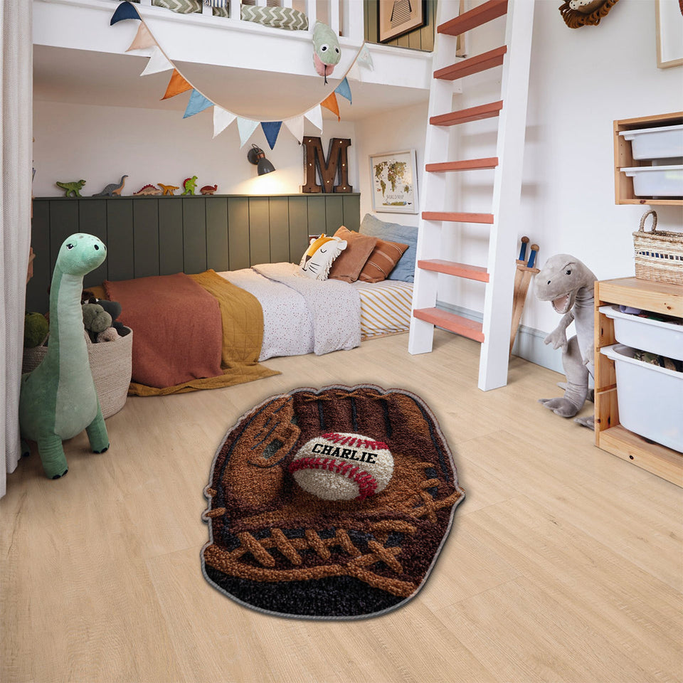 Gameday - Personalized Baseball Non-Slip Tufted Rug