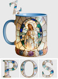 Our Lady of Grace - Personalized Christian Set Accent Mug with Acrylic Stirrers