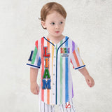 Human Beings Rainbow - Personalized LGBT Support Baseball Jersey
