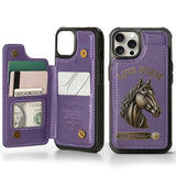 Love Horse - Personalized Horse Wallet Phone Case