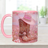 Floral Cowgirl - Personalized Cowgirl Accent Mug