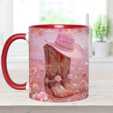 Floral Cowgirl - Personalized Cowgirl Accent Mug