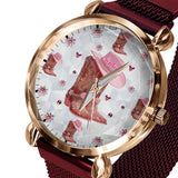 Floral Cowgirl - Personalized Cowgirl Women Hand Watch