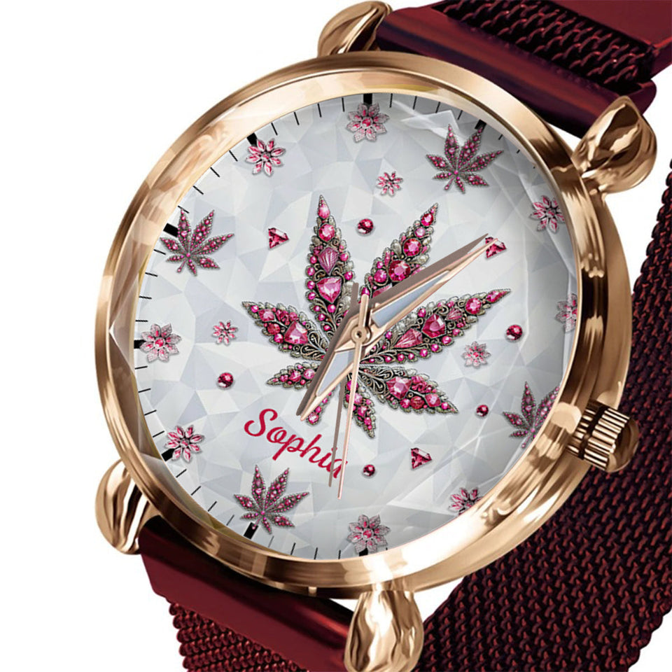 Stunning Leaf - Personalized Weed Women Hand Watch