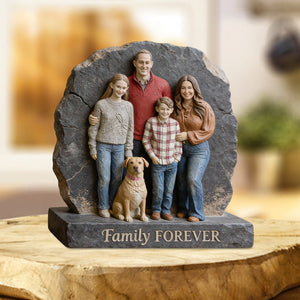Gifts For Family Member - Personalized Family Custom Shaped Acrylic Plaque