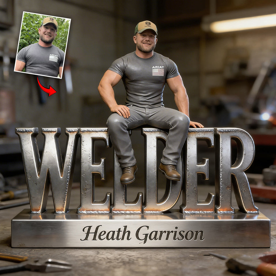 Custom Any Photo - Personalized Welder Custom Shaped Acrylic Plaque
