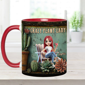 Crazy Plant Lady - Personalized Gardening Accent Mug
