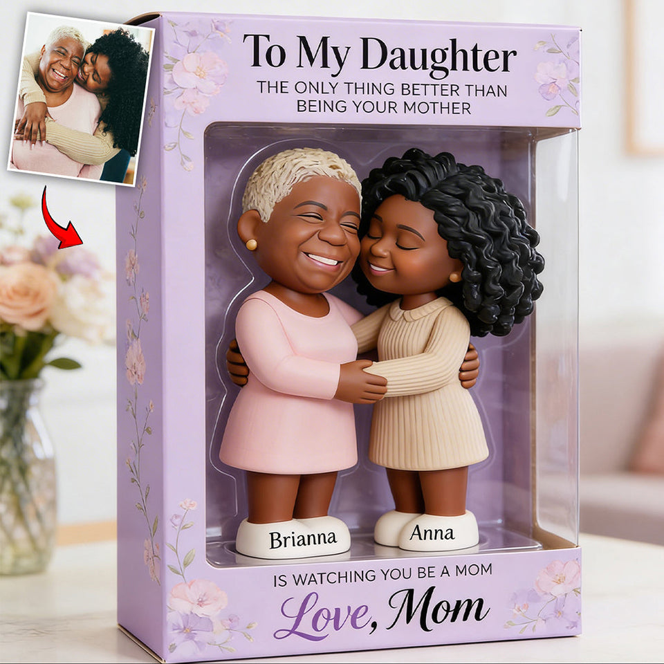 Watching You Be A Mom - Personalized Daughter Custom Shaped Acrylic Plaque