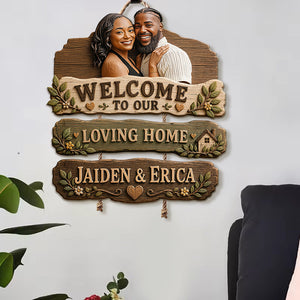 Welcome To Our Home - Personalized Family Pallet Wood Sign