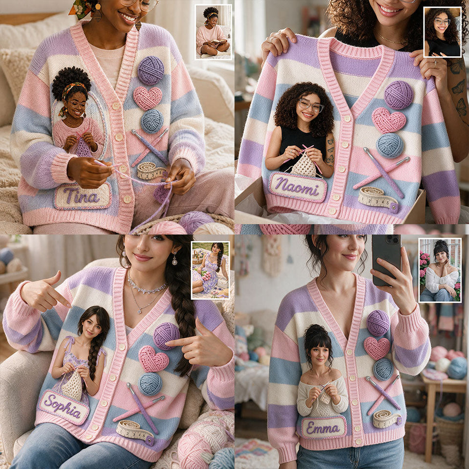 Love Crocheting - Personalized Crocheting Cardigan Sweater