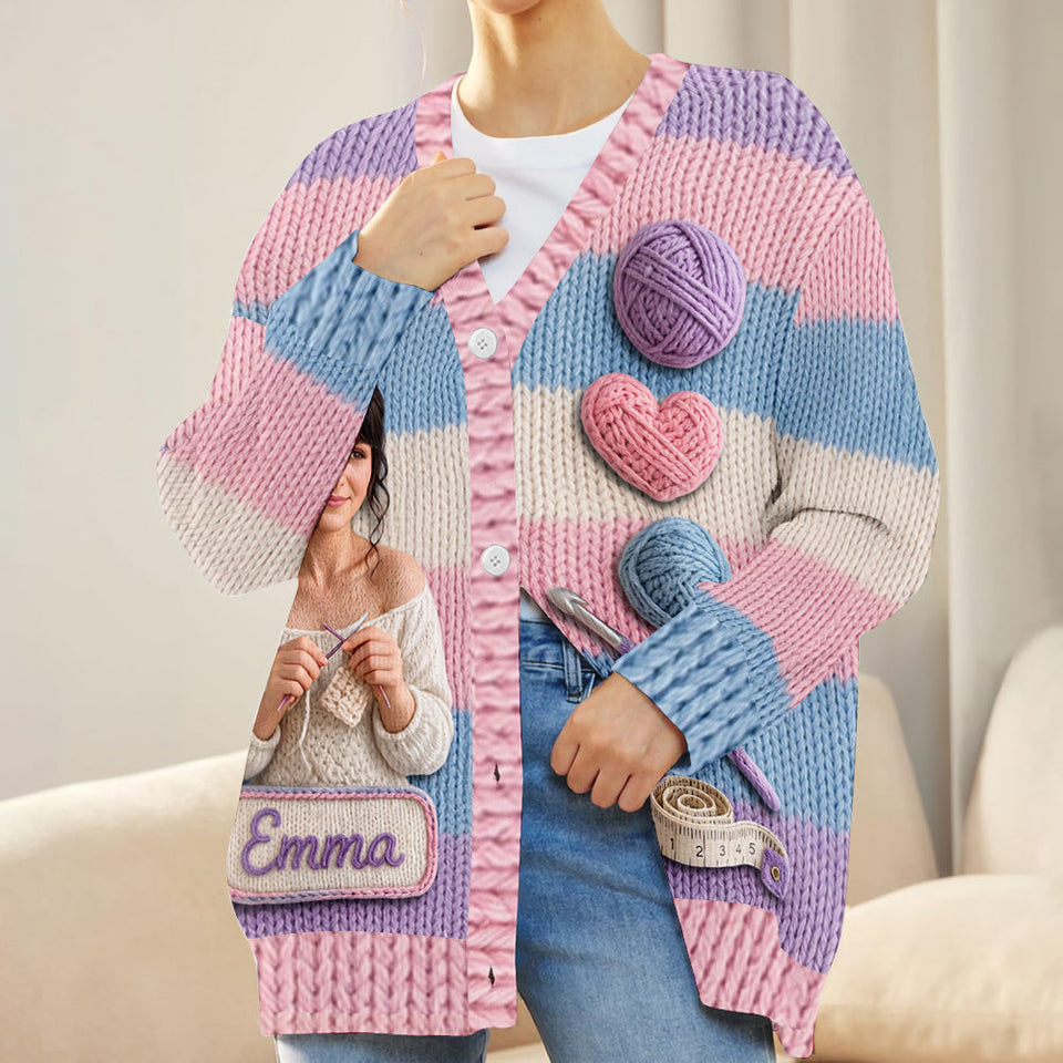 Love Crocheting - Personalized Crocheting Cardigan Sweater