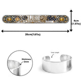 Zodiac Sign Luxury - Personalized Horoscope Shaped Cuff Bracelet