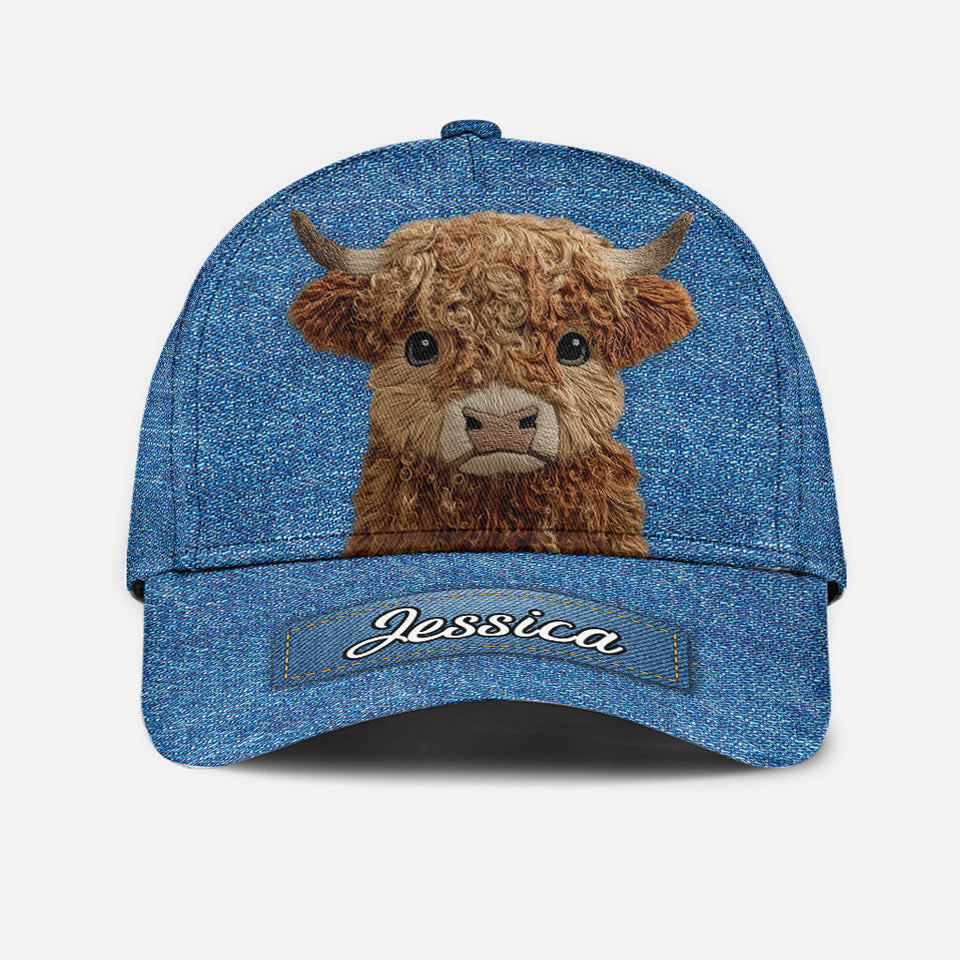 Cute Highland Cow - Personalized Highland Cow Classic Cap