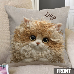 Cat Lovers - Personalized Cat Throw Pillow