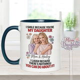 Daughter Gift Idea - Personalized Daughter Set Accent Mug with Acrylic Stirrers