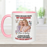 Daughter Gift Idea - Personalized Daughter Set Accent Mug with Acrylic Stirrers
