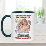 Daughter Gift Idea - Personalized Daughter Set Accent Mug with Acrylic Stirrers