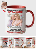 Daughter Gift Idea - Personalized Daughter Set Accent Mug with Acrylic Stirrers