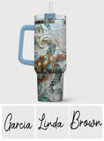 Love Turtles - Personalized Turtle Tumbler With Handle