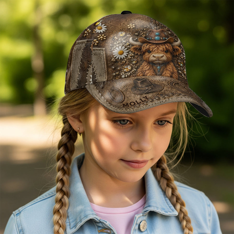 Love Highland Cow - Personalized Highland Cow Classic Cap