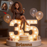 Any Drink, Custom Frome Photo - Personalized Birthday Custom Shaped Acrylic Plaque