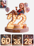 Any Drink, Custom Frome Photo - Personalized Birthday Custom Shaped Acrylic Plaque