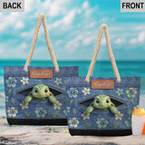 Salty Lil' Beach - Personalized Turtle Beach Bag