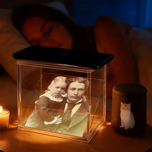 Custom Any Photo Always With You - Personalized Memorial 3D Memory Box
