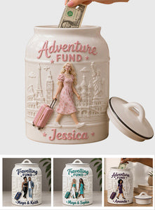 Travelling Saving Jar - Personalized Travelling Jar