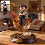 Farmer Gift Idea, Chicken Lover, Farm Life - Personalized Chicken Custom Shaped Acrylic Plaque