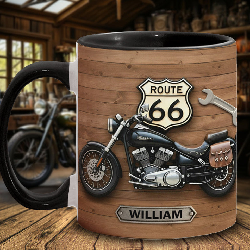 Motorcycle - Personalized Biker Accent Mug