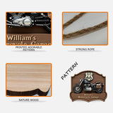 Motorcycle - Personalized Biker Custom Shaped Wood Sign