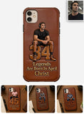 Happy Birthday Legends - Personalized Birthday 3D Embossed Leather Phone Case