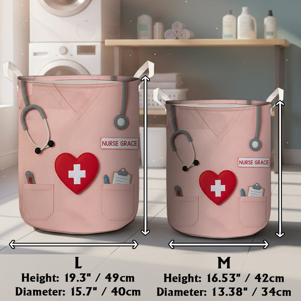 Medical Scrubs - Personalized Nurse Storage Basket