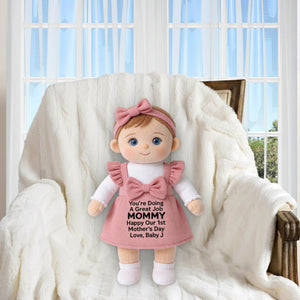 You're Doing A Great Job Mommy - Personalized Mother Premium Faux Fur Pillow
