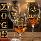 Besties Forever - Personalized Bestie Wine Glass With Long Stem