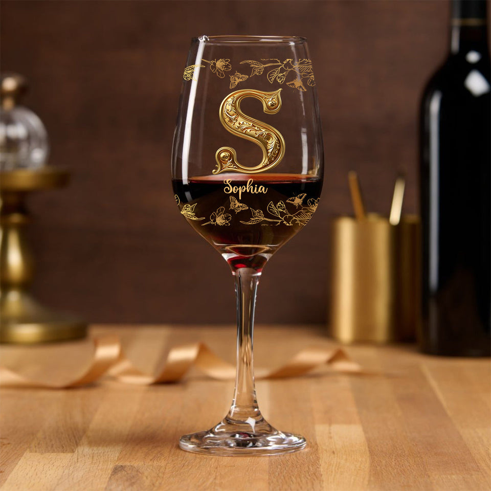 Besties Forever - Personalized Bestie Wine Glass With Long Stem