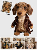 Renaissance Royal Pet Dog Cat Custom Photo - Personalized Dog Premium Faux Fur Pillow