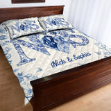Till Death Do Us Part - Personalized Couple Quilt Set