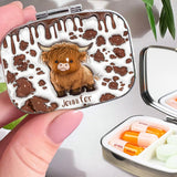 Just A Girl Who Loves Highland Cow - Personalized Highland Cow Pill Organizer Box
