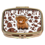 Just A Girl Who Loves Highland Cow - Personalized Highland Cow Pill Organizer Box