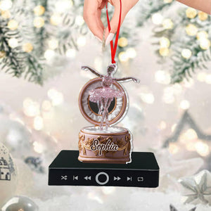 Beautifull Ballerina - Personalized Ballet Music Ornament