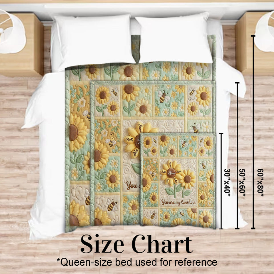 You Are My Sunshine - Personalized Grandma Blanket