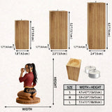 Light Me - Personalized Spicy Couple Custom Shape Wooden Candle Holder
