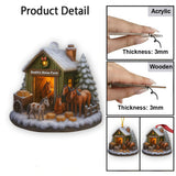 Horse Farm Christmas - Personalized Horse Ornament