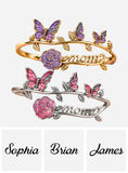 Beautiful Mom Gift - Personalized Mother Adjustable Shaped Ring