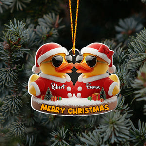 I Ducking Love You - Personalized Couple Ornament